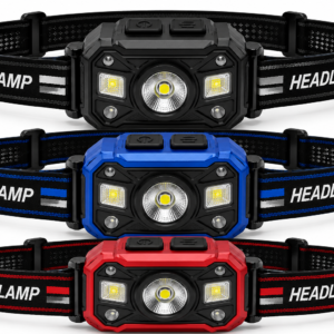 High Power Rechargeable LED Headlamp with Adjustable Strap